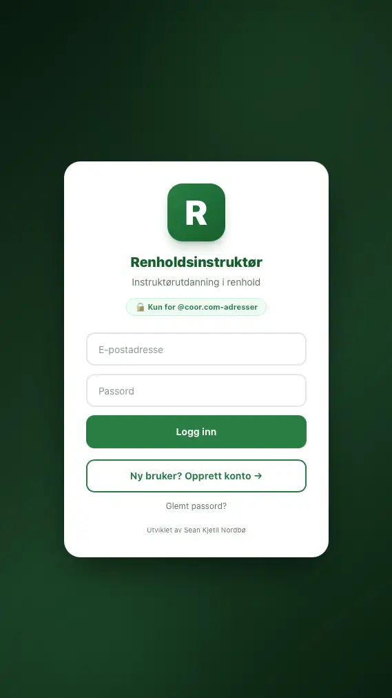 Renholdsinstruktør